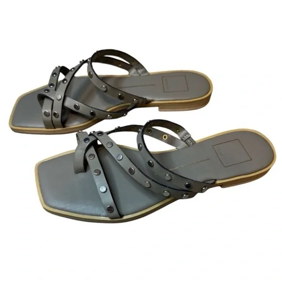 Dolce Vita Gray Studded Women's Sandals size 7.5 - Picture 2 of 7